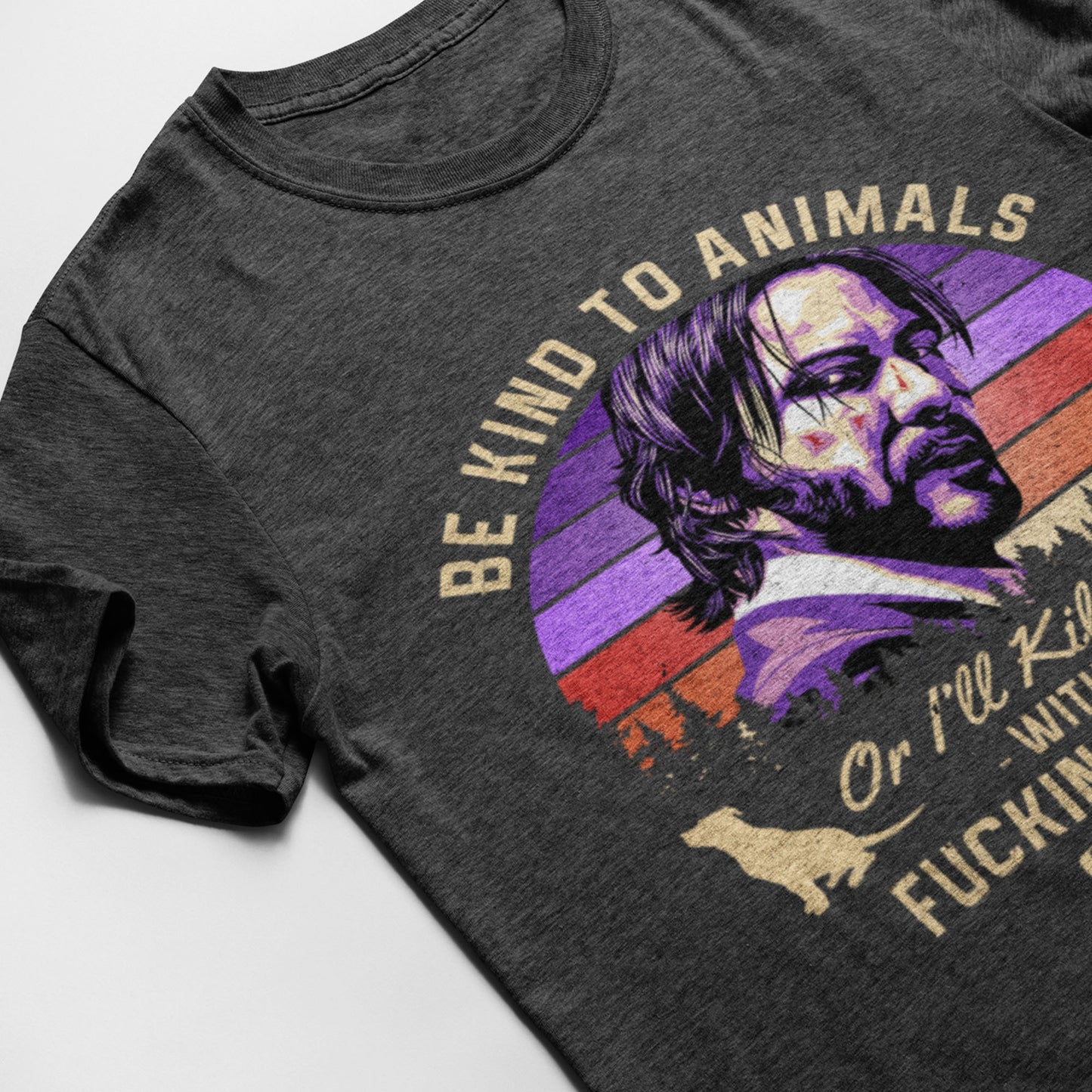 Be Kind To Animals Or I'll Kill You With A Fucking Pencil Unisex T-Shirt