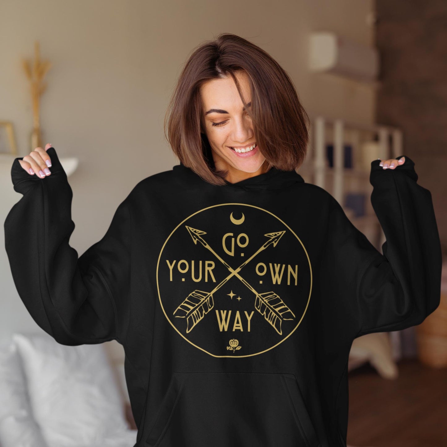Go Your Own Way Front & Back Unisex Hoodie