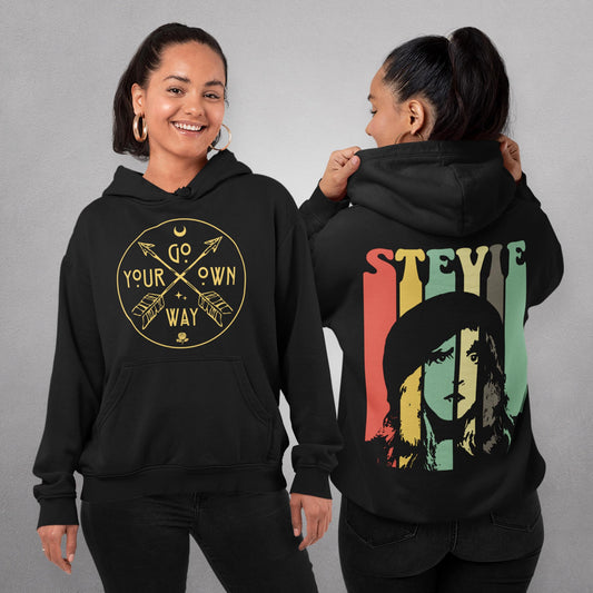 Go Your Own Way Front & Back Unisex Hoodie