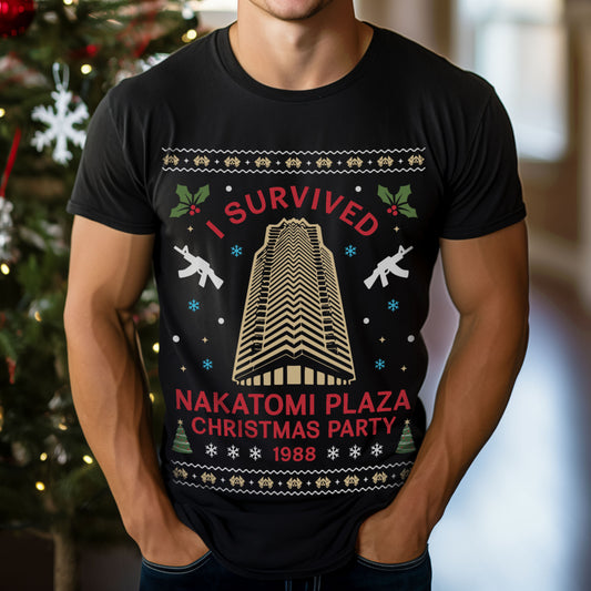 I Survived Nakatomi Plaza Christmas Party T-Shirt