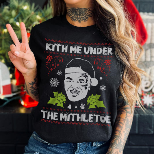 Kith Me Under The Mithletoe Christmas T-Shirt