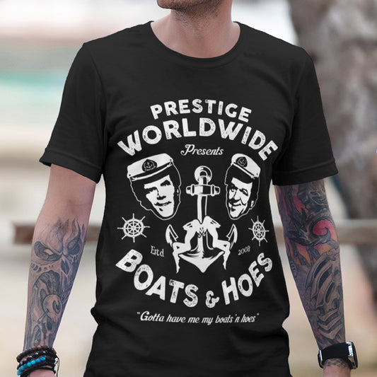 Prestige Worldwide Presents Boats & Hoes Unisex T-Shirt