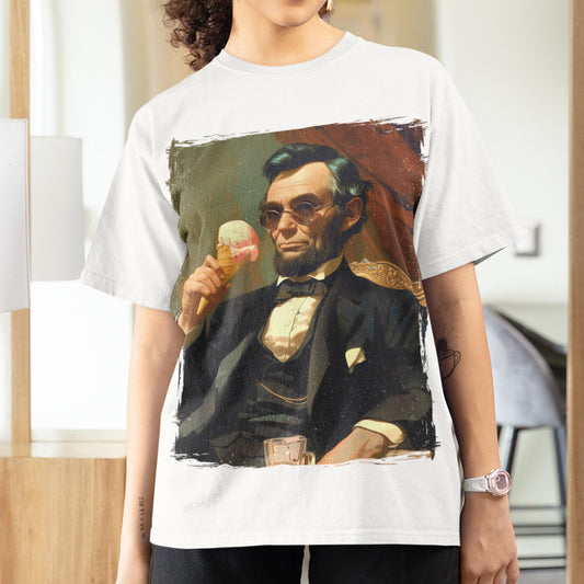 Abraham Lincoln Ice Cream Unisex T-Shirt