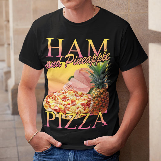 Ham & Pineapple Pizza Vintage Unisex T-Shirt