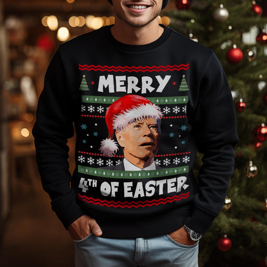 Merry 4th Of Easter Funny Christmas Sweatshirt
