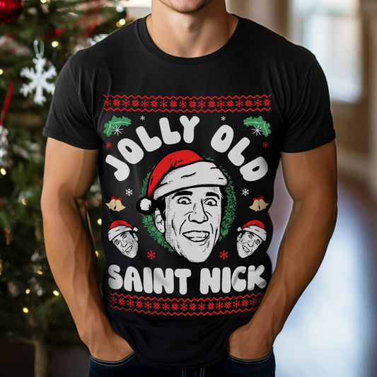 Jolly Old Saint Nick Christmas T-Shirt