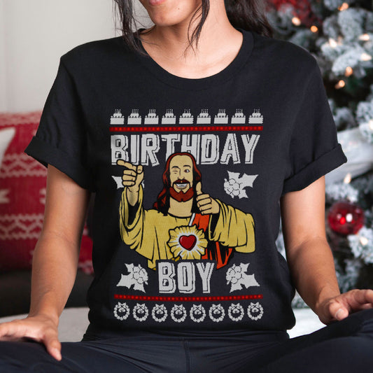 Jesus Birthday Boy Christmas T-Shirt