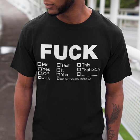 Fuck Tick List Unisex T-Shirt