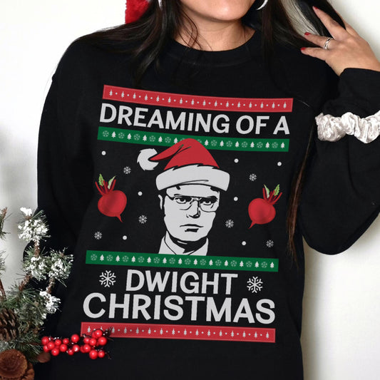 Dreaming Of A Dwight Christmas Sweatshirt