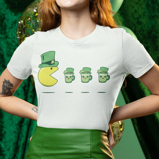 St. Pac-Trick's Day Retro Gamer Unisex T-Shirt