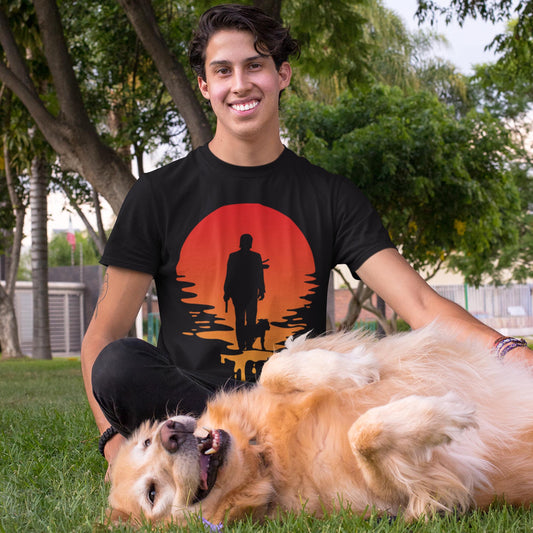 Baba Yaga Sunset Silhouette Unisex T-Shirt