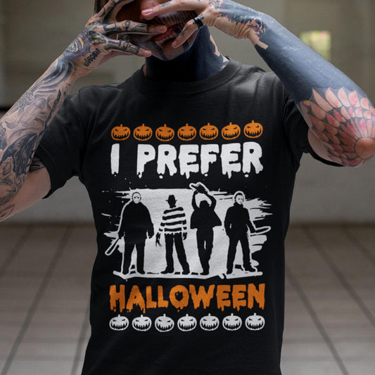 I Prefer Halloween Christmas T-Shirt