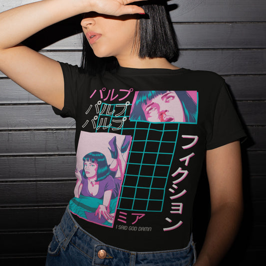 Mia Wallace Vaporwave Unisex T-Shirt