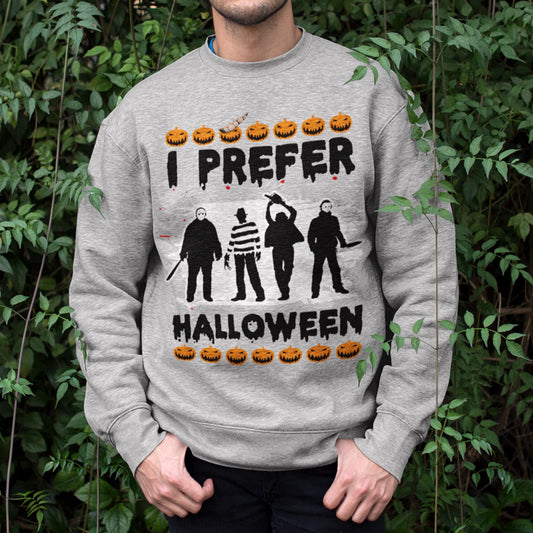 I Prefer Halloween Christmas Sweatshirt