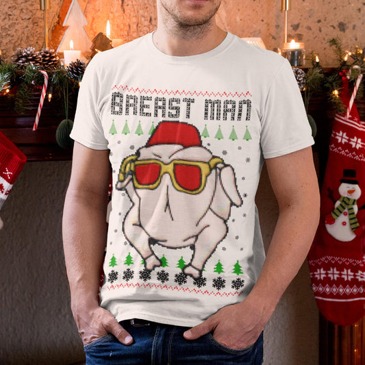 Breast Man Christmas T-Shirt