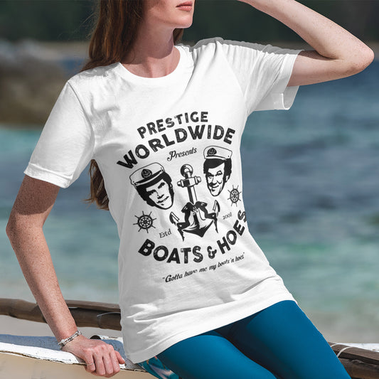 Prestige Worldwide Presents Boats & Hoes Unisex T-Shirt