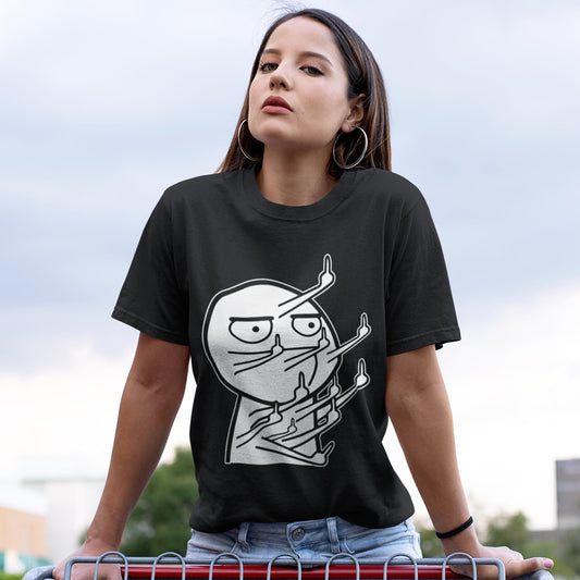 Multiple Middle Fingers Meme Unisex T-Shirt