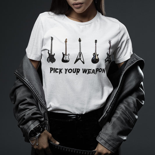 Pick Your Weapon Unisex T-Shirt