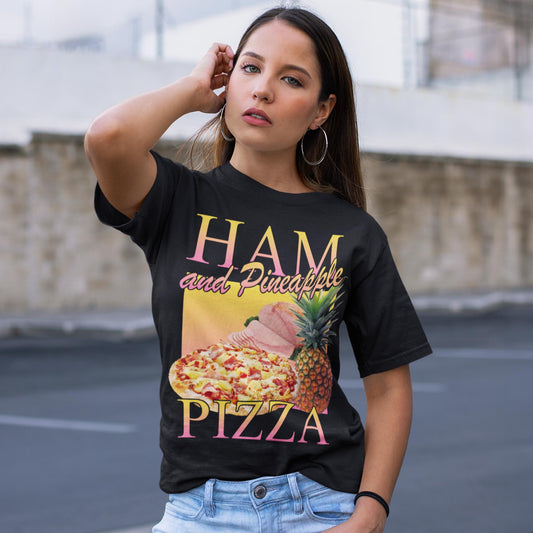 Ham & Pineapple Pizza Vintage Unisex T-Shirt