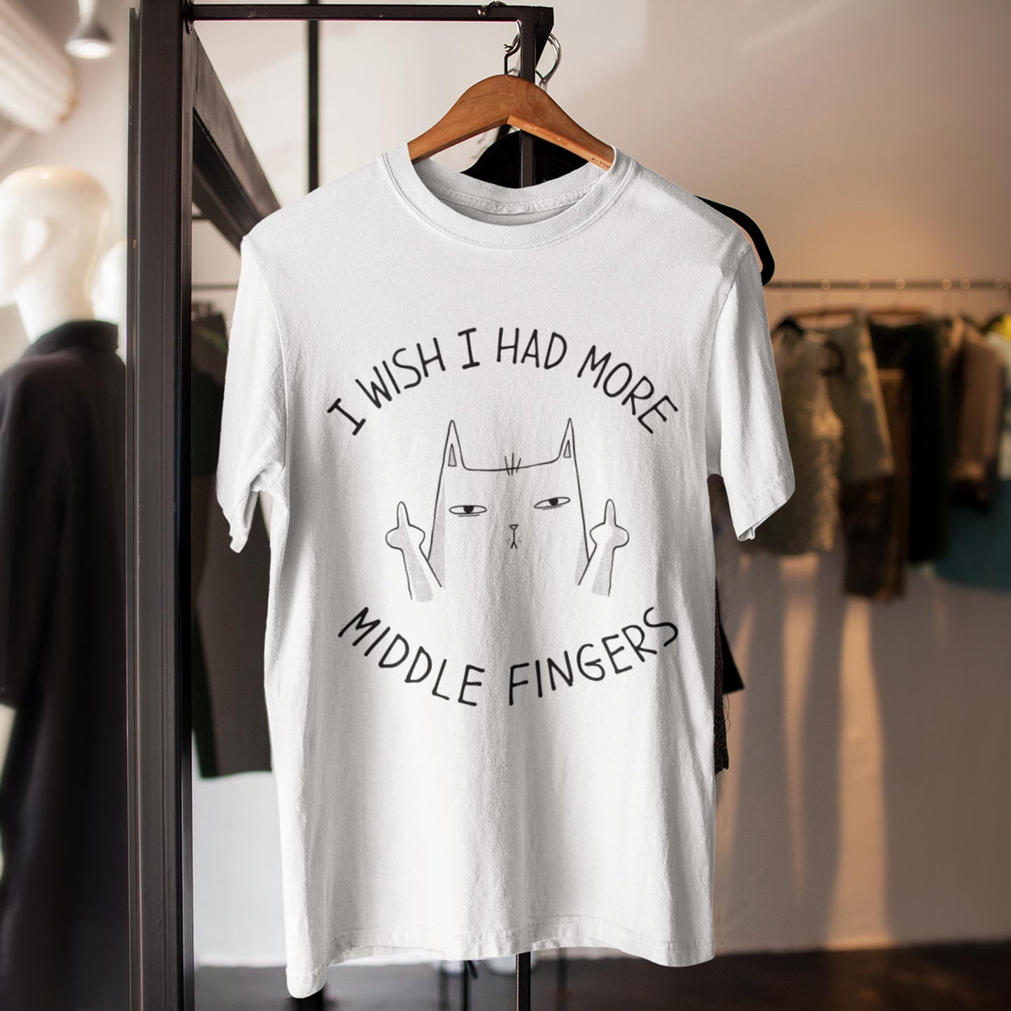 I Wish I Had More Middle Fingers Unisex T-Shirt