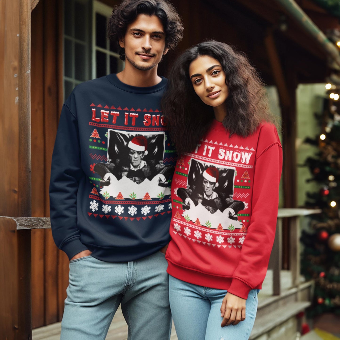 Let it snow tony montana sweater best sale