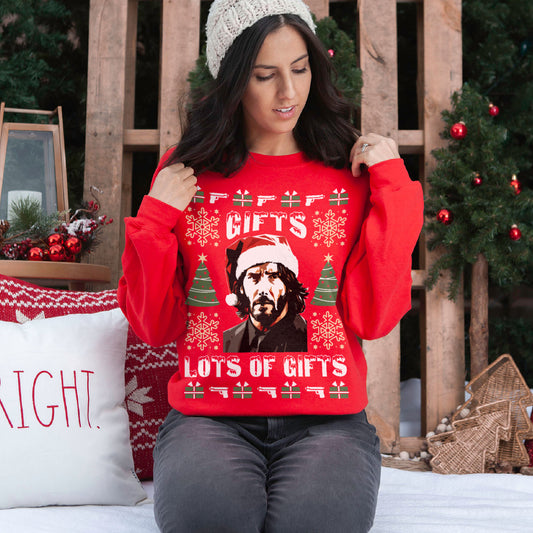 Lots Of Gifts Christmas Sweatshirt